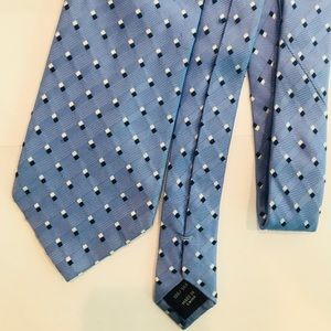 100% SILK Blue Pattern Tie